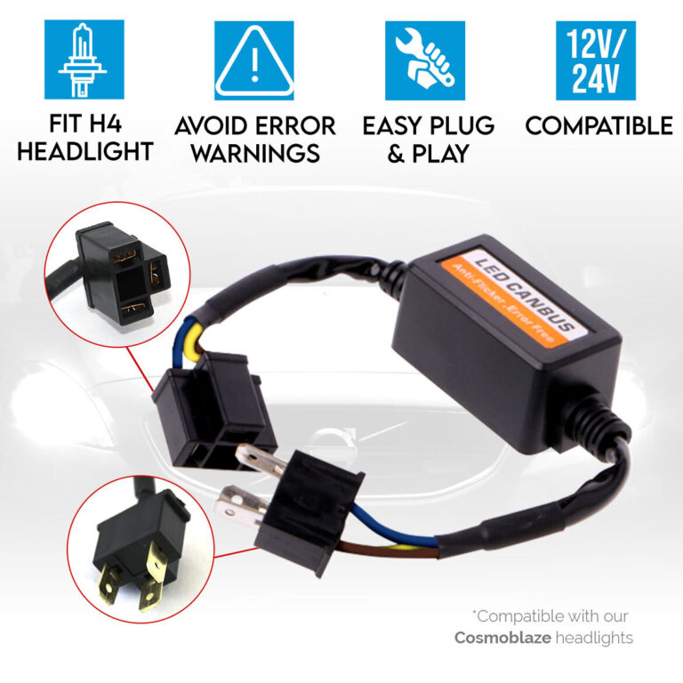 Canbus Decoder Canceller for Car LED Headlight H4 Plug 1pc