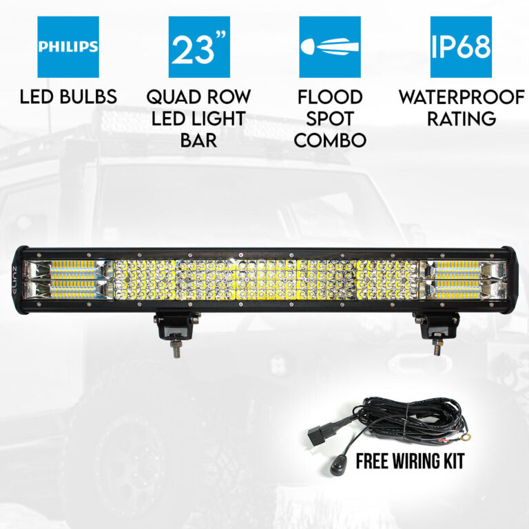 Elinz 23" LED Light Bar 4 Rows Philips Work Driving FLOOD SPOT COMBO IP68 Offroad 4WD