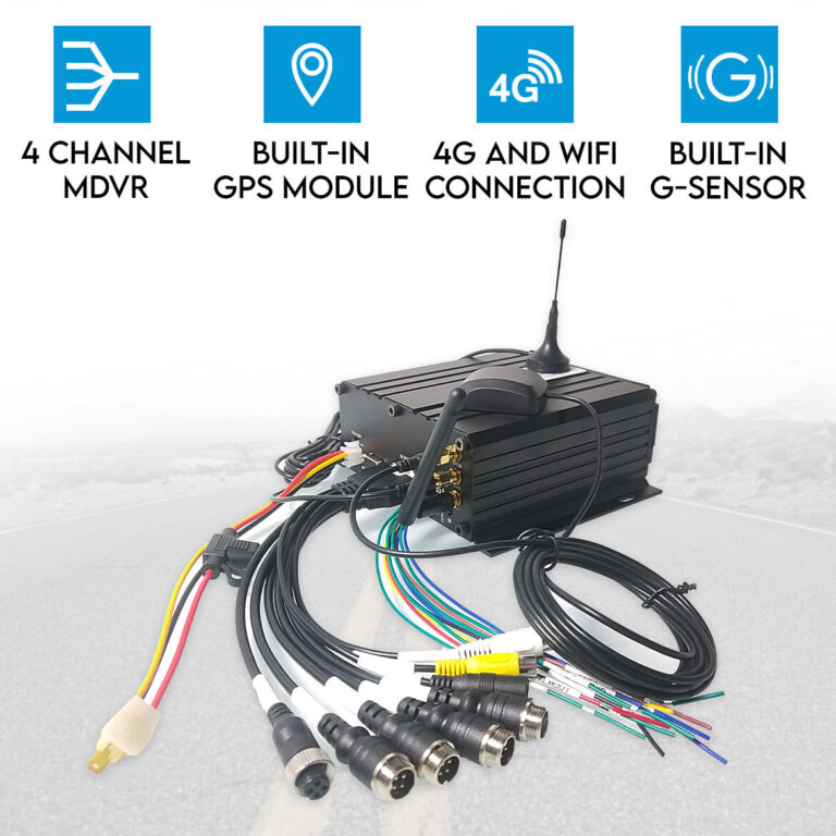 4CH MDVR GPS Tracking 4G WiFi 1080P AHD HDD Fleet Monitoring DVR Fuel Management 1 768x768