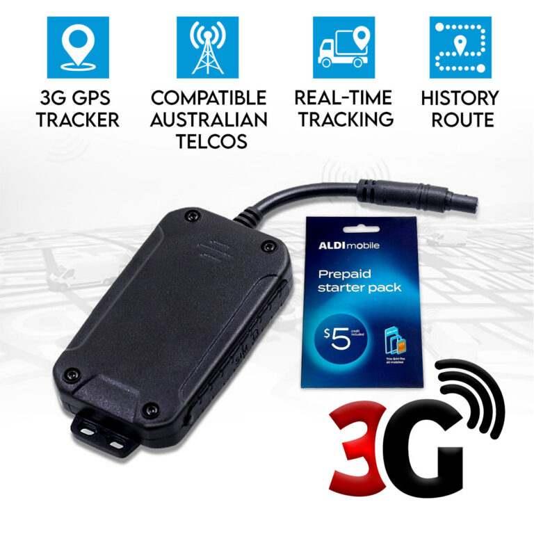 Elinz 3G GPS Tracker Device Real Time Car Tracking Remote Monitoring Anti Theft Caravan Boat Trailer Truck 12V-24V ALDI Sim