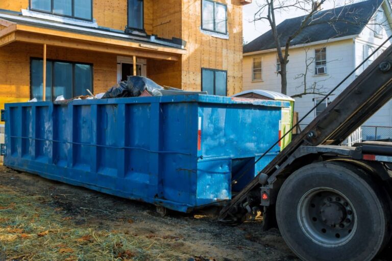 Recycling container trash dumpsters being full with garbage container trash on ecology and environment 768x512