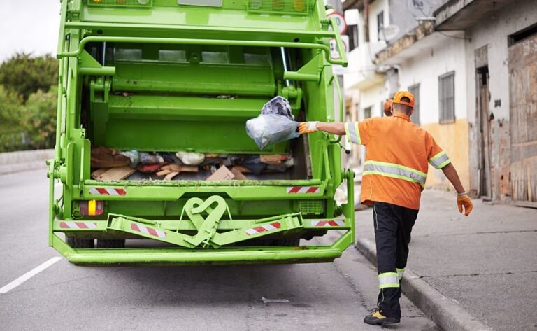 busy garbage collection worker 768x473