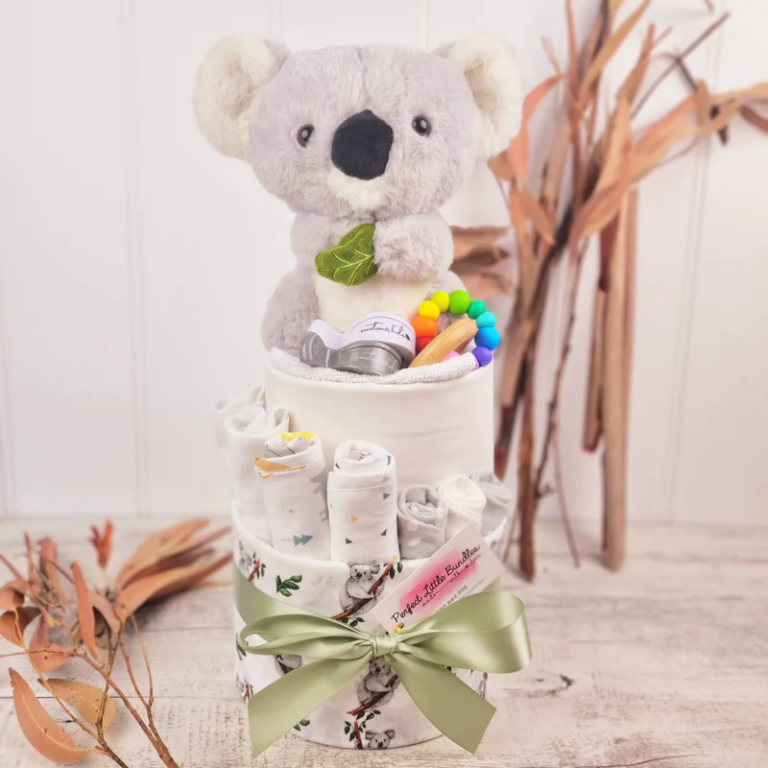 My First Koala Premium Nappy Cake 768x768