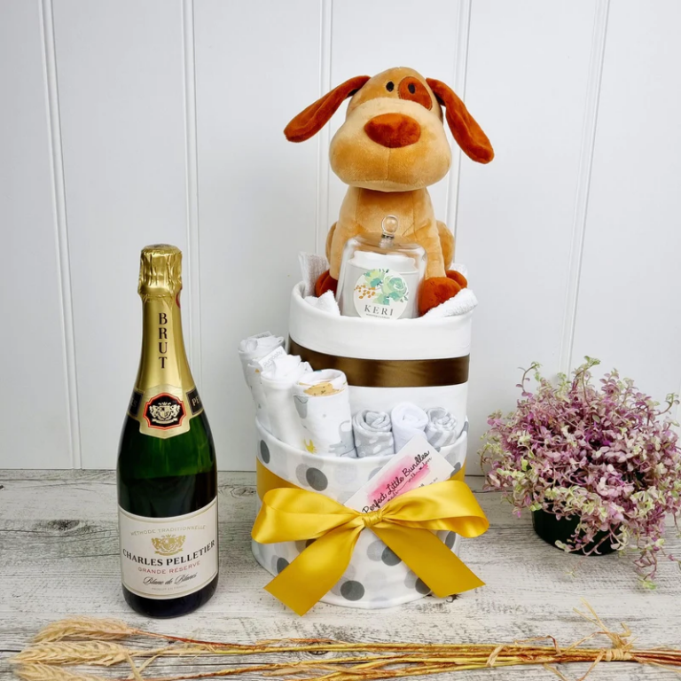 Puppy Bubbles Ultimate Nappy Cake 768x768