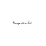 Corsage with a twist logo