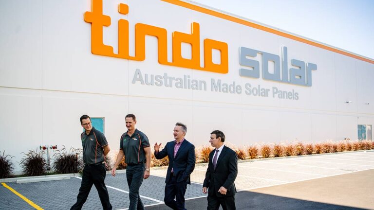 Tindo Solar australia chris bowen factory south australia aap optimised 768x432