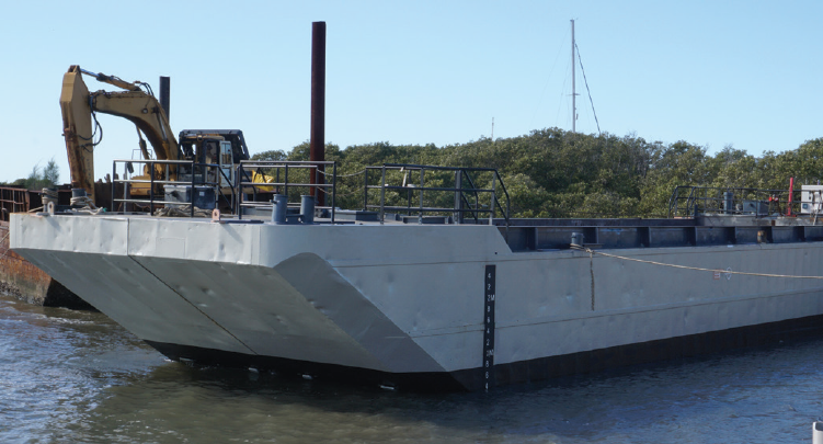 marine crane barge for hire east coast marine contracting sydney